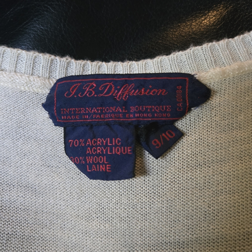 J.B.Diffusion gorgeous vintage faux wrap knit dress sz9/10 stretchy - Picture 8 of 8